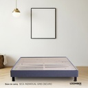 Base de cama Seúl Individual Gris Oscuro