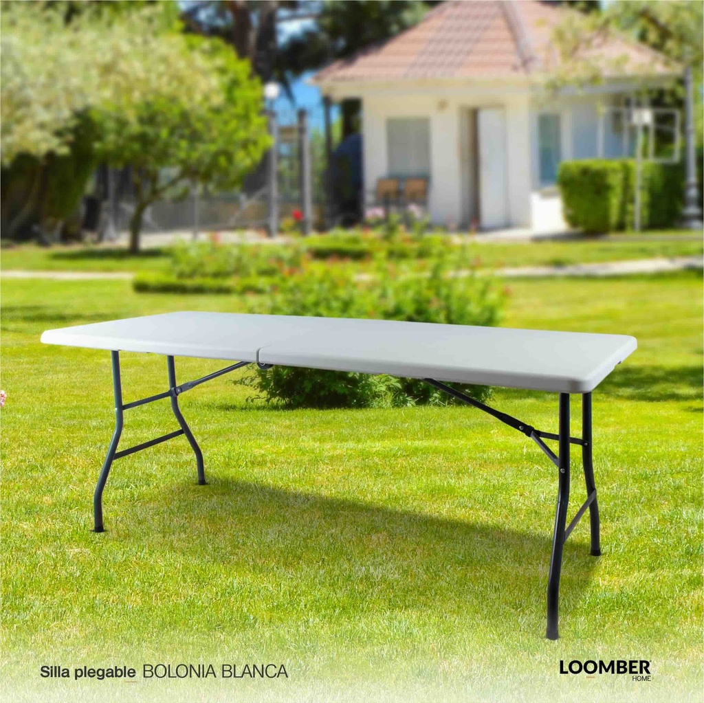 Mesa Plegable Blanca #28 (Bolonia)