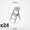 Combo 24 sillas plegables blancas  (JM-X53)