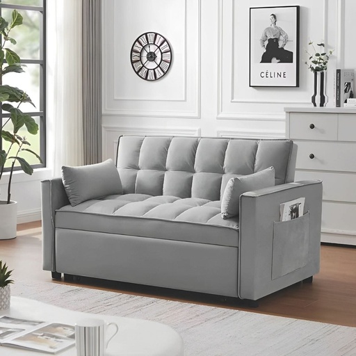 [1000058] Sofá Cama Oporto Gris