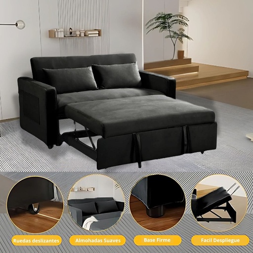 [1000059] Sofá cama Dublín Gris Oscuro